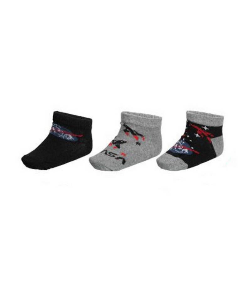 NASA Sneakersocken Nasa 3er Pack Kinder Socken – Bunt Söckchen im Set von NASA