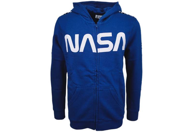 NASA Sweatjacke mit dem NASA-Logo Jungen Übergangsjacke mit Kapuze Größe 134 - 164 cm von NASA