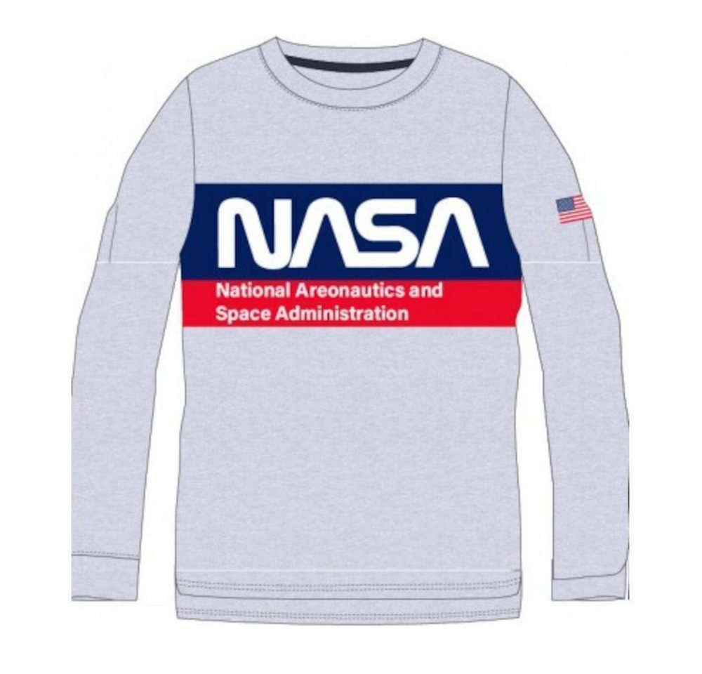 NASA T-Shirt NASA-inspiriertes Langarm-Shirt für Jungen, Bequem und Stilvoll von NASA