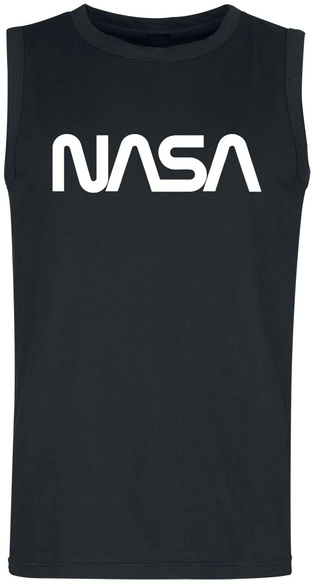 NASA Tank-Top - NASA Logo - S bis XXL - für Männer - Größe L - schwarz  - EMP exklusives Merchandise! von NASA