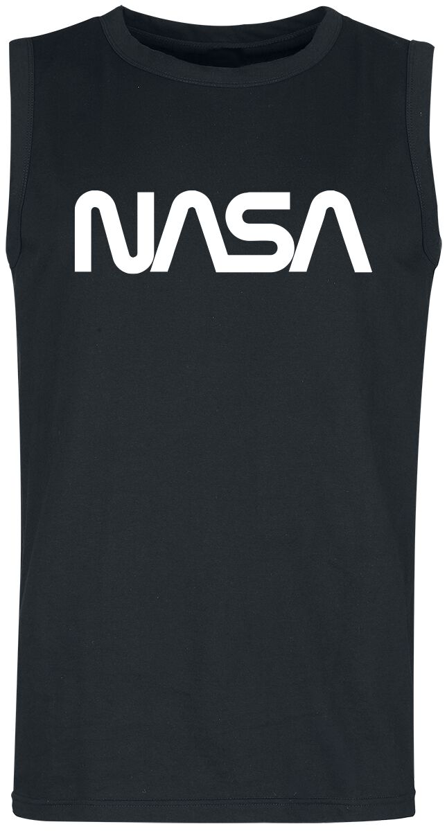 NASA Tank-Top - NASA Logo - S bis XXL - für Männer - Größe S - schwarz  - EMP exklusives Merchandise! von NASA
