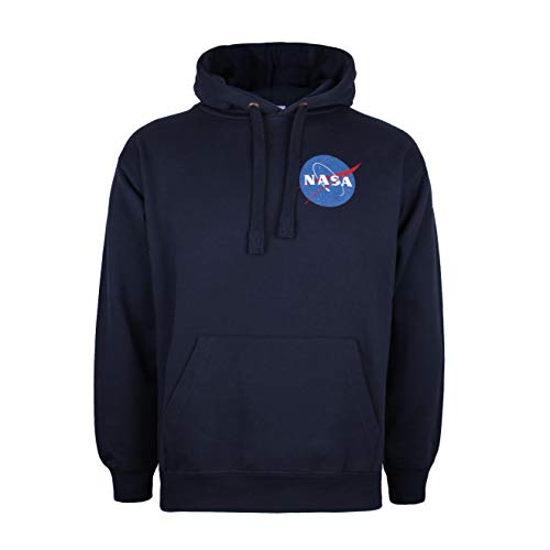 Nasa Herren Small Core Logo Hoodie Kapuzenpullover, Blau (Navy Blue NVY), X-Large von NASA