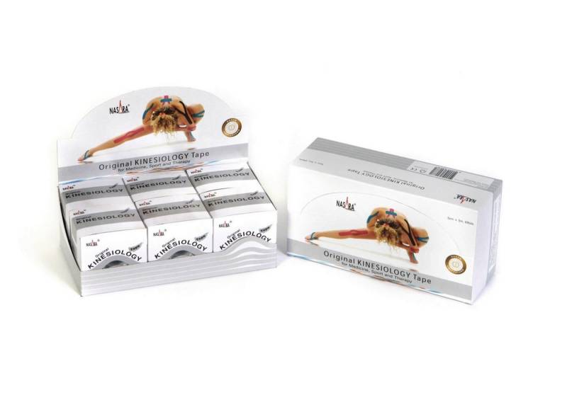 NASARA Kinesiologie-Tape 6er Displaybox in 12 Farben von NASARA