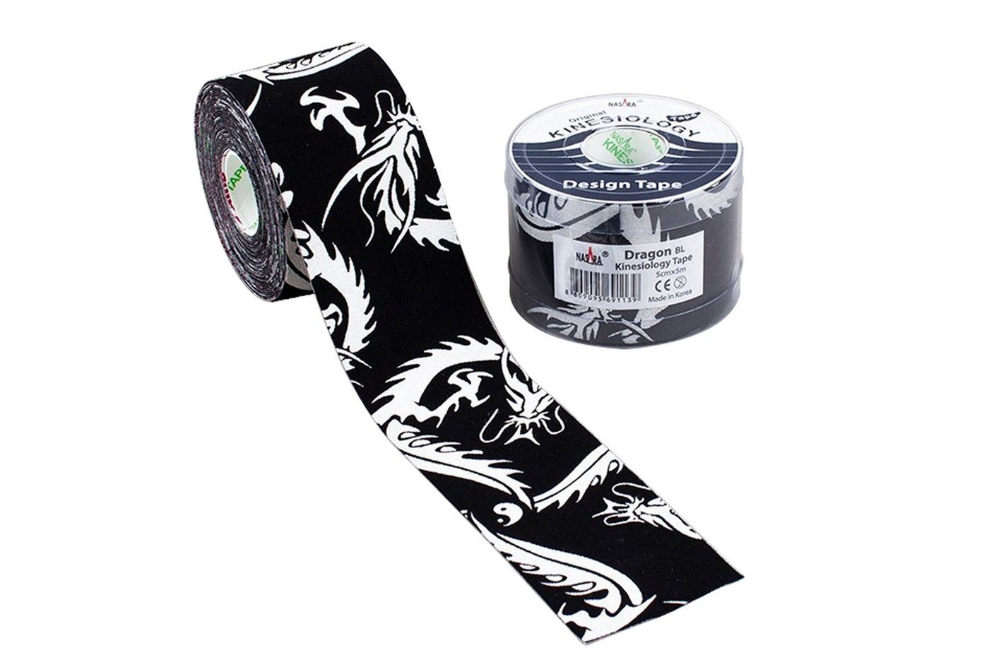 NASARA Kinesiologie-Tape Dragon Kinesiology Tape von NASARA, schwarz von NASARA