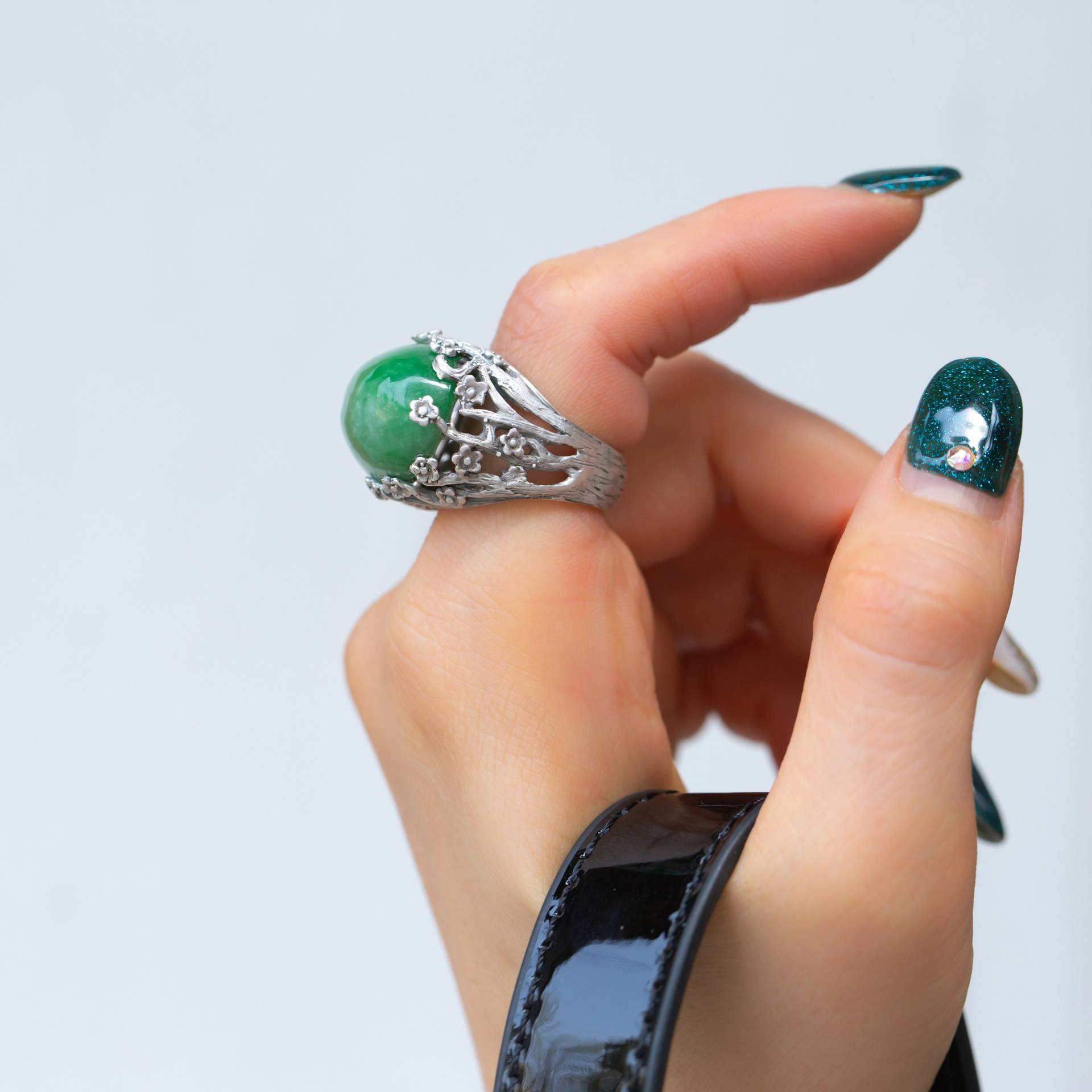 Edelstein Silber Ring Von Naschenka Ihre Größe Benutzerdefinierte Beste Freundin Geschenk Jahrestag Hanbok Korea von NASCHENKAseoul