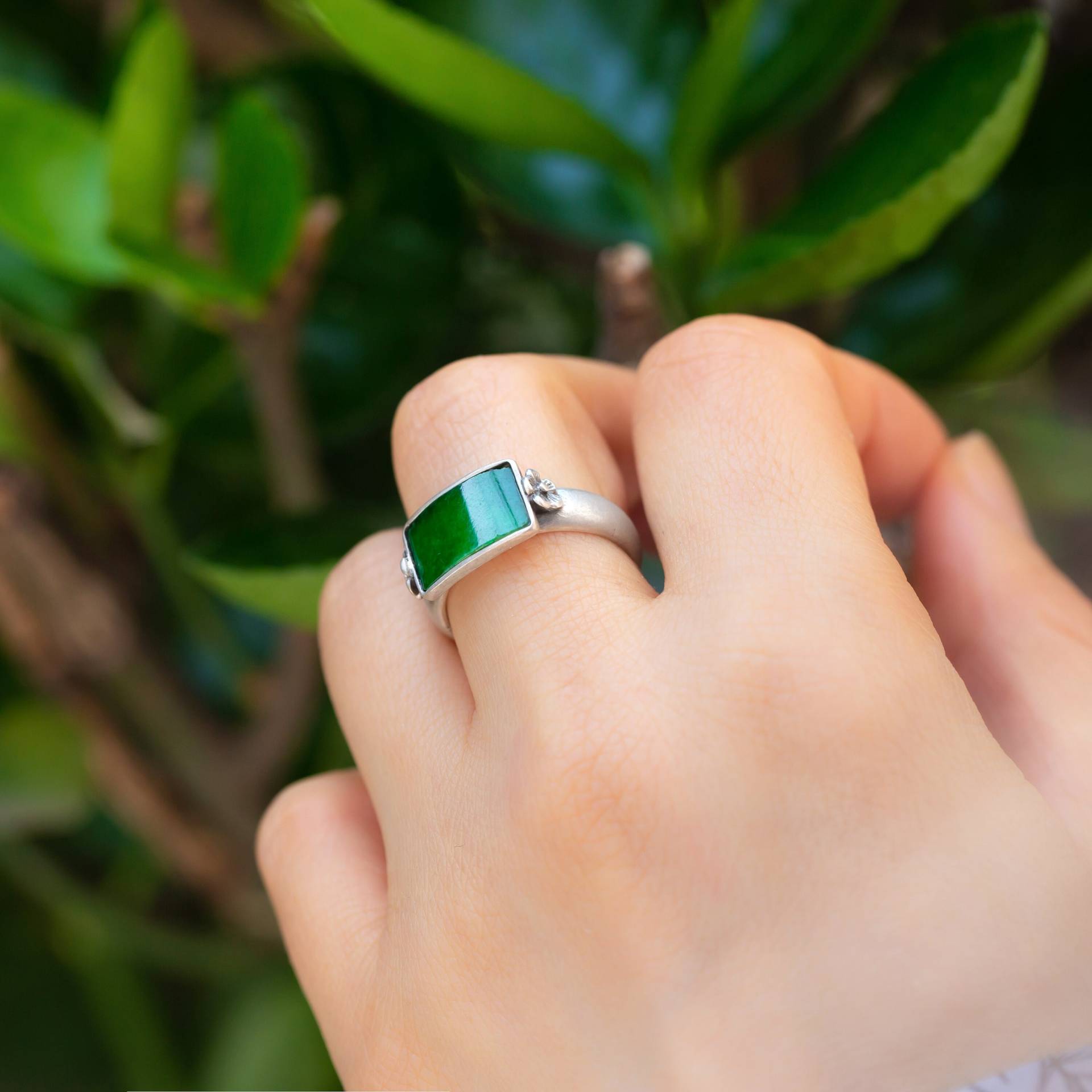 Edelstein Silber Ring Von Nassenka Ihre Größe Benutzerdefinierte Beste Freundin Geschenk Geburtstagsgeschenk Hanbok Korea von NASCHENKAseoul