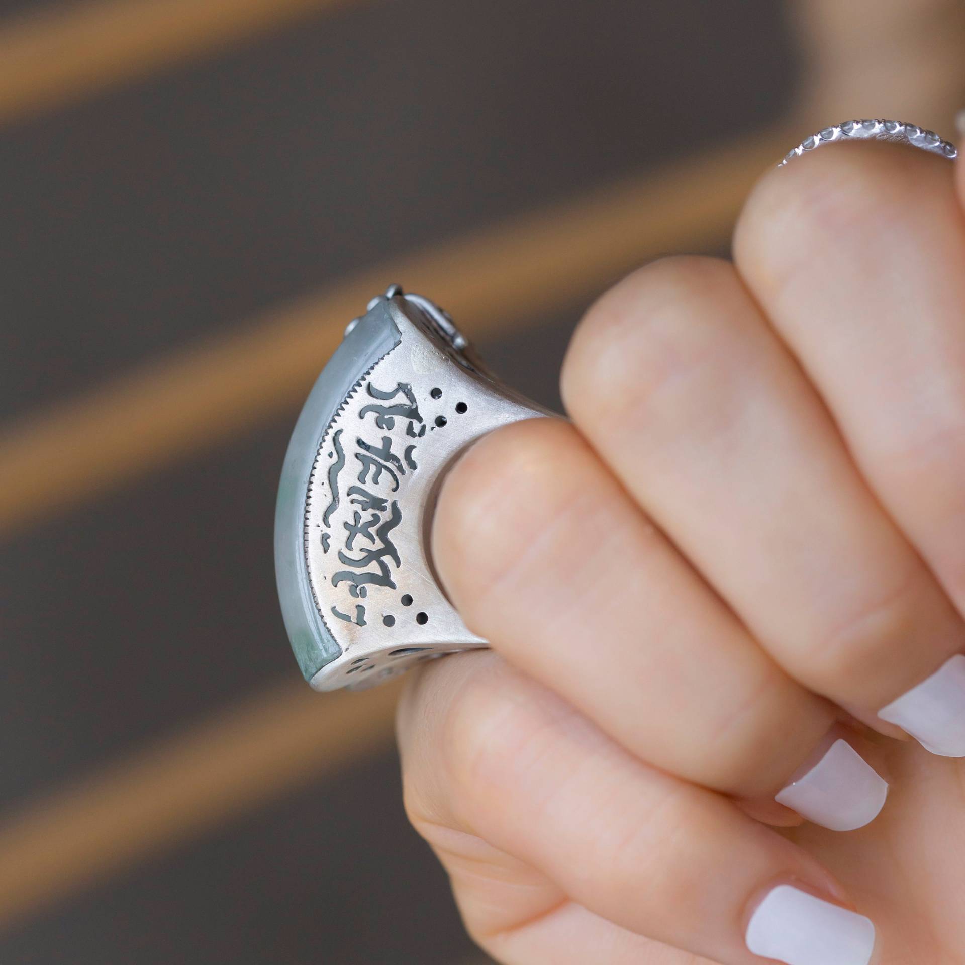 Edelstein Silber Ring Von Nassenka Ihre Größe Benutzerdefinierte Beste Freundin Geschenk Geburtstagsgeschenk Hanbok Korea von NASCHENKAseoul