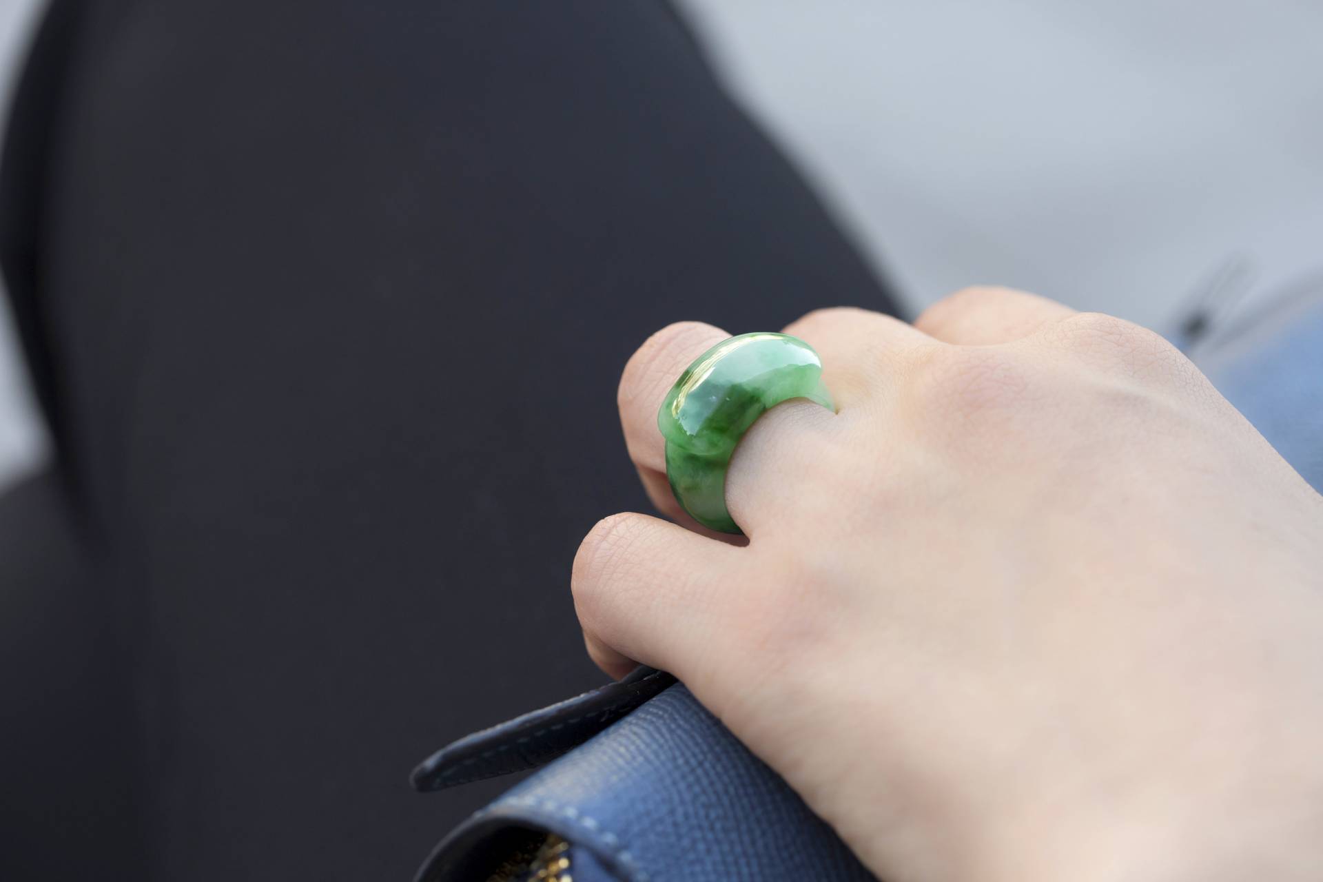 Jade Ring, Größe 58 - 6, 5 von NASCHENKAseoul