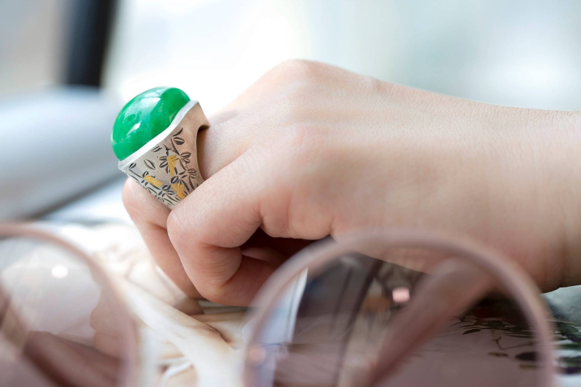 Silber Handwerk Edelstein Ring Von Naschenka Ihre Größe Hanbok Bestes Geschenk Jahrestag Korea von NASCHENKAseoul