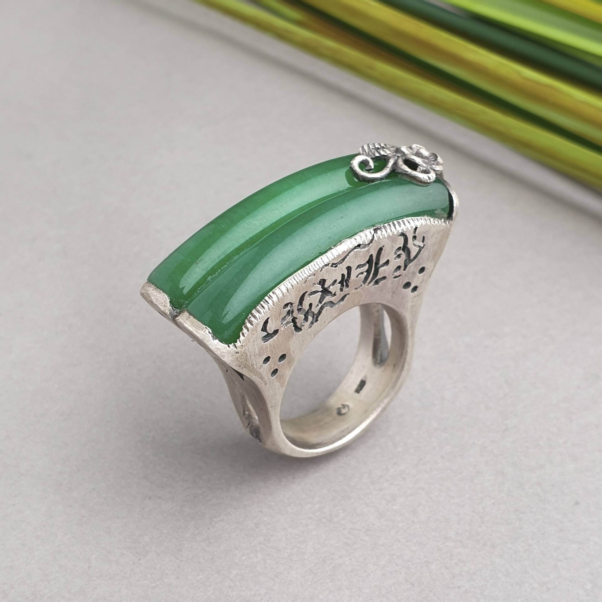 Silber Handwerk Edelstein Ring Von Nassenka Ihre Größe Hanbok Bestes Geschenk Geburtstagsgeschenk Korea von NASCHENKAseoul