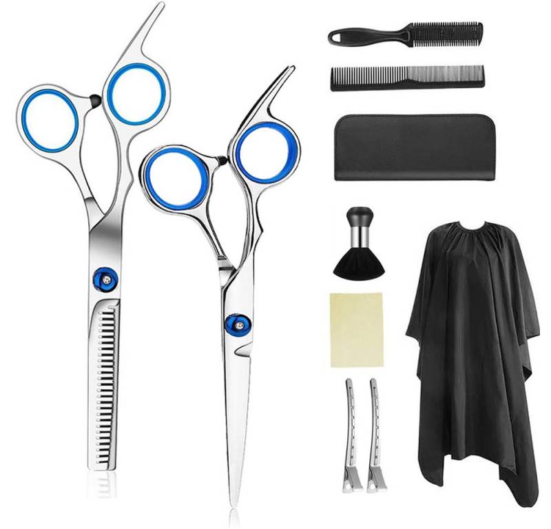NASUM Haarschere Professionelles Haarschneide-Set – Komplettes Friseurbedarf-Set, (Hochwertige Klingen), für Präzisionsschnitte von NASUM