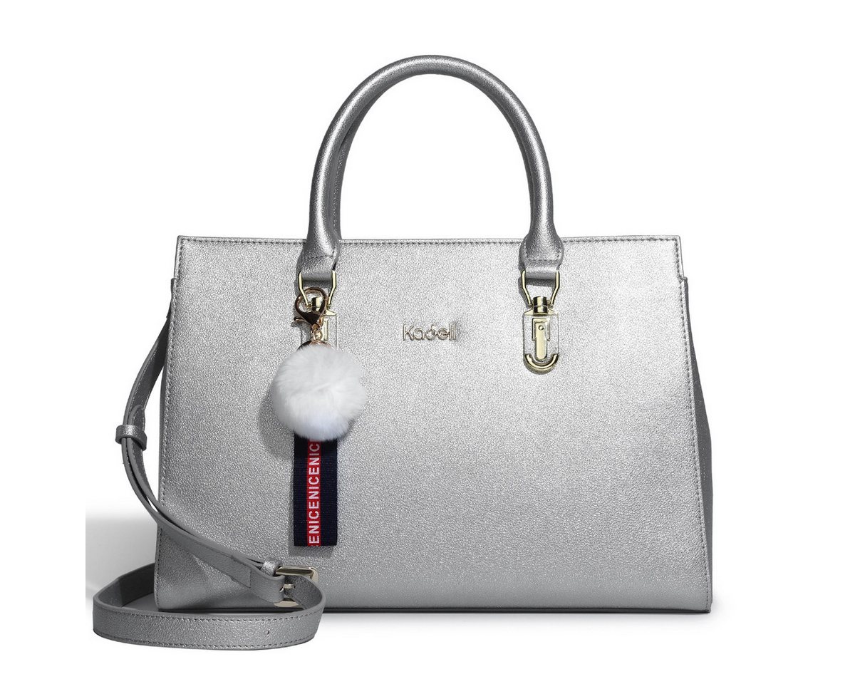 NASUM Handtasche KADELL Handtasche Silber, Dein glänzender Auftritt für jeden Tag von NASUM