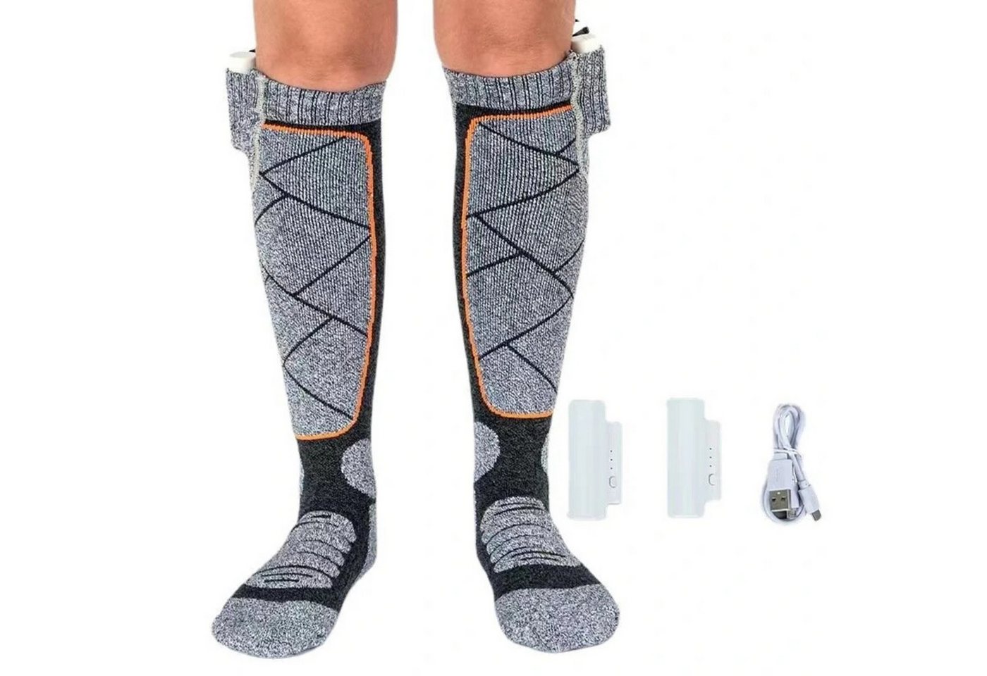 NASUM Skisocken Heizsocken - Warme Füße bei jedem Wetter verstellbare Temperaturmodi von NASUM