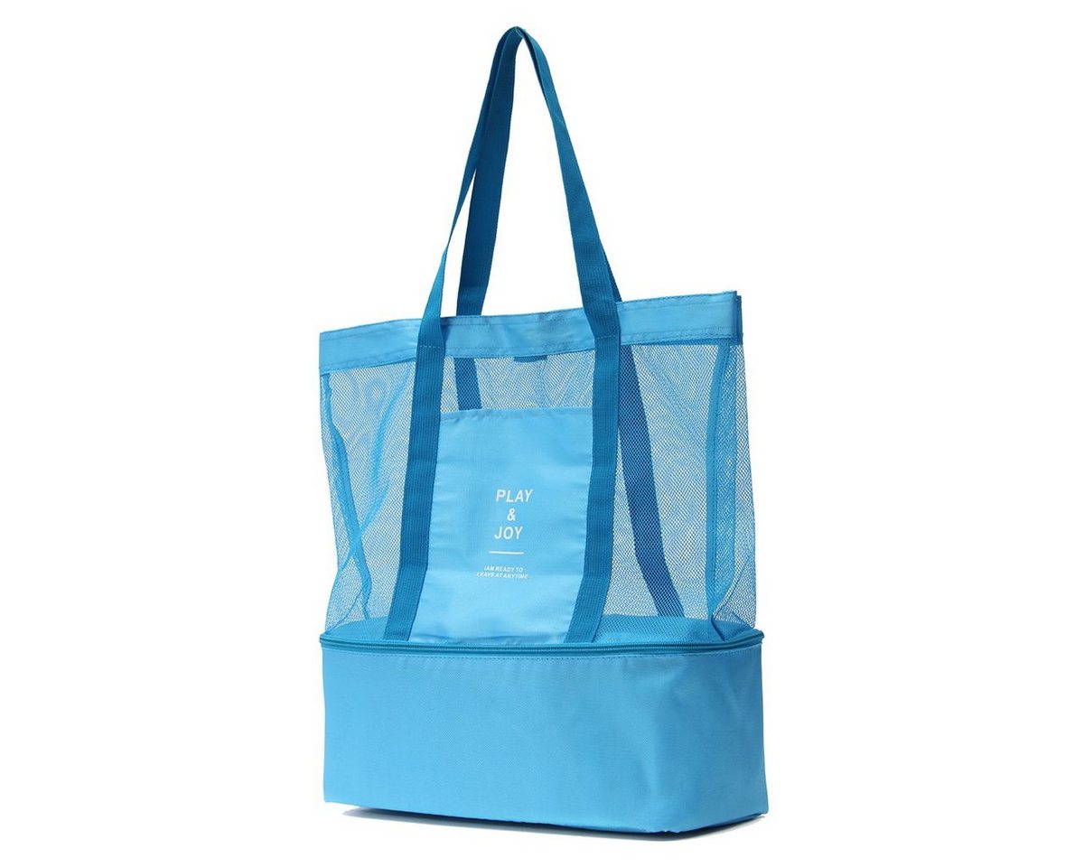 NASUM Tragetasche Mesh Tragetasche + Extra Zipper Pocket Blau von NASUM