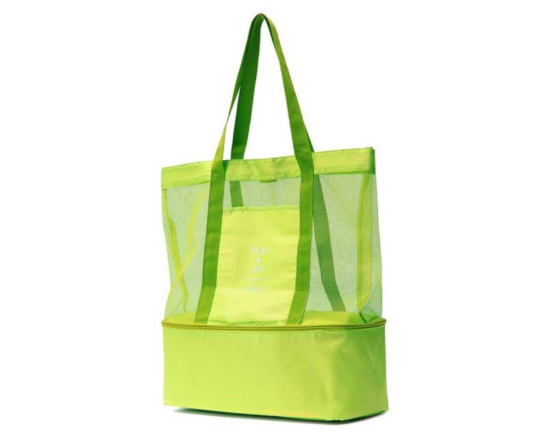 NASUM Tragetasche Mesh Tragetasche + Extra Zipper Pocket Grün von NASUM