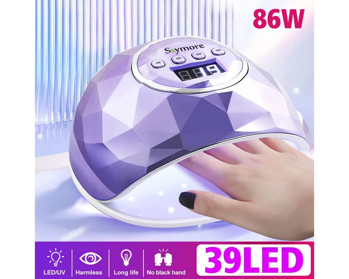 NASUM UV-Nagellack-Set LED UV Lampe – Schnelles und professionelles Nagelstyling, in elegantem Violett von NASUM
