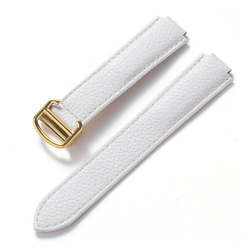 NASUNJIA Kompatibel Mit Weichem Rindslederarmband Blau Cartier Mit Blauem Ballonband, Faltbares Lederzubehör Für Männer Und Frauen, 14x8mm, Achat von NASUNJIA