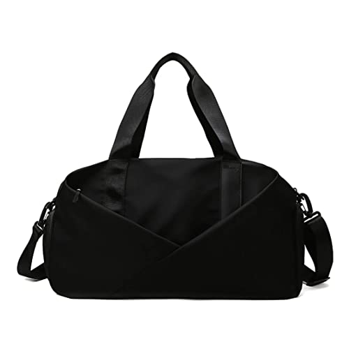 NATHA Sport Turntasche Tasche in der für Damen Trocken-/Nass Getrennte Sport Tasche mit Schuh Fach 35L wasserdichte Tasche Schwarz von NATHA