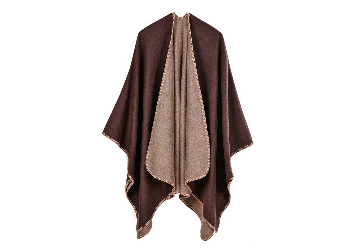 NATICY Halstuch Damen-Poncho-Umhang Mit Offener Vorderseite, Klassisch, Elegant von NATICY