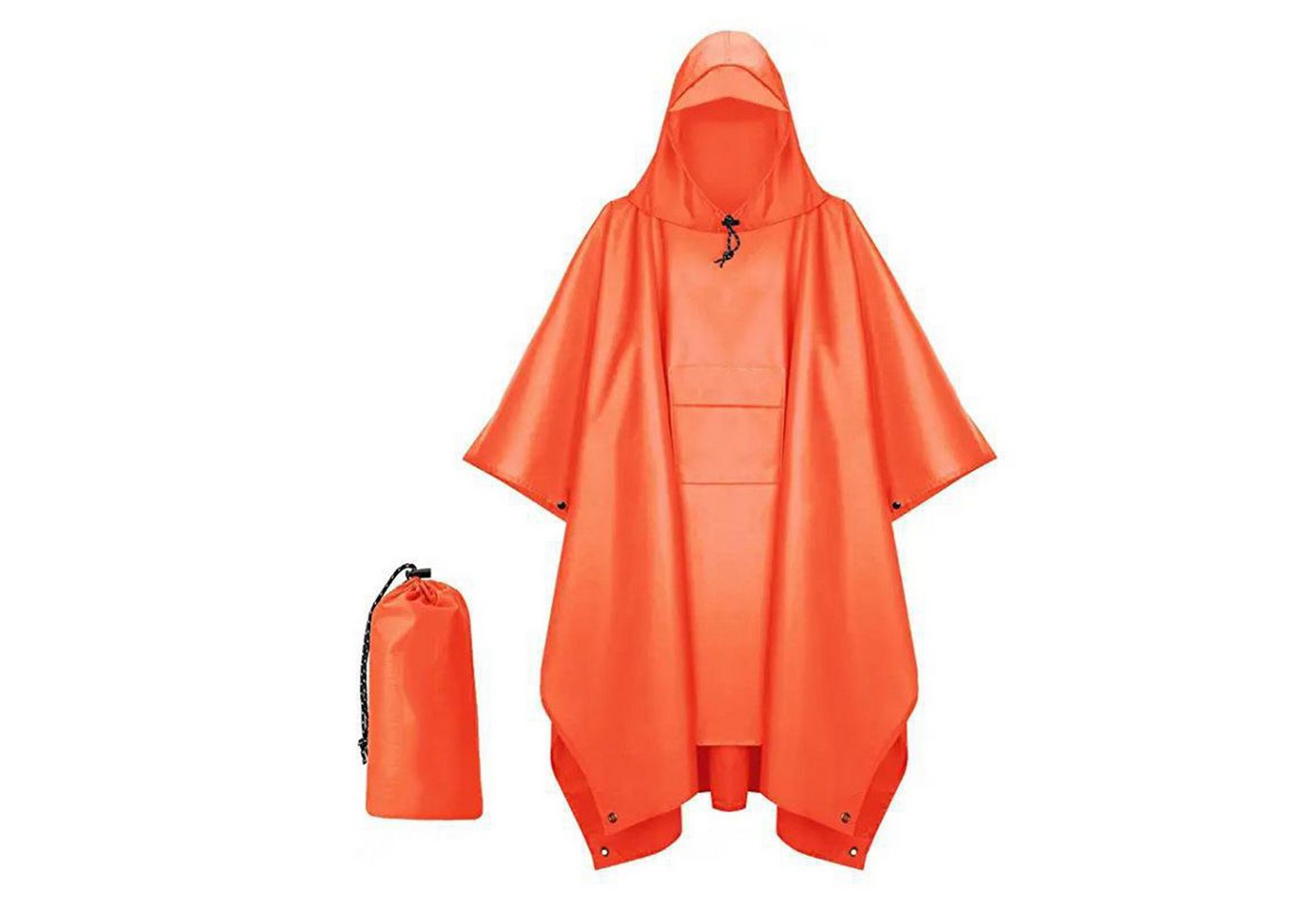 NATICY Regenjacke Regenponcho Herren Damen Wasserdicht,3 in 1 Poncho (set, 1) Kapuze Kapuze von NATICY