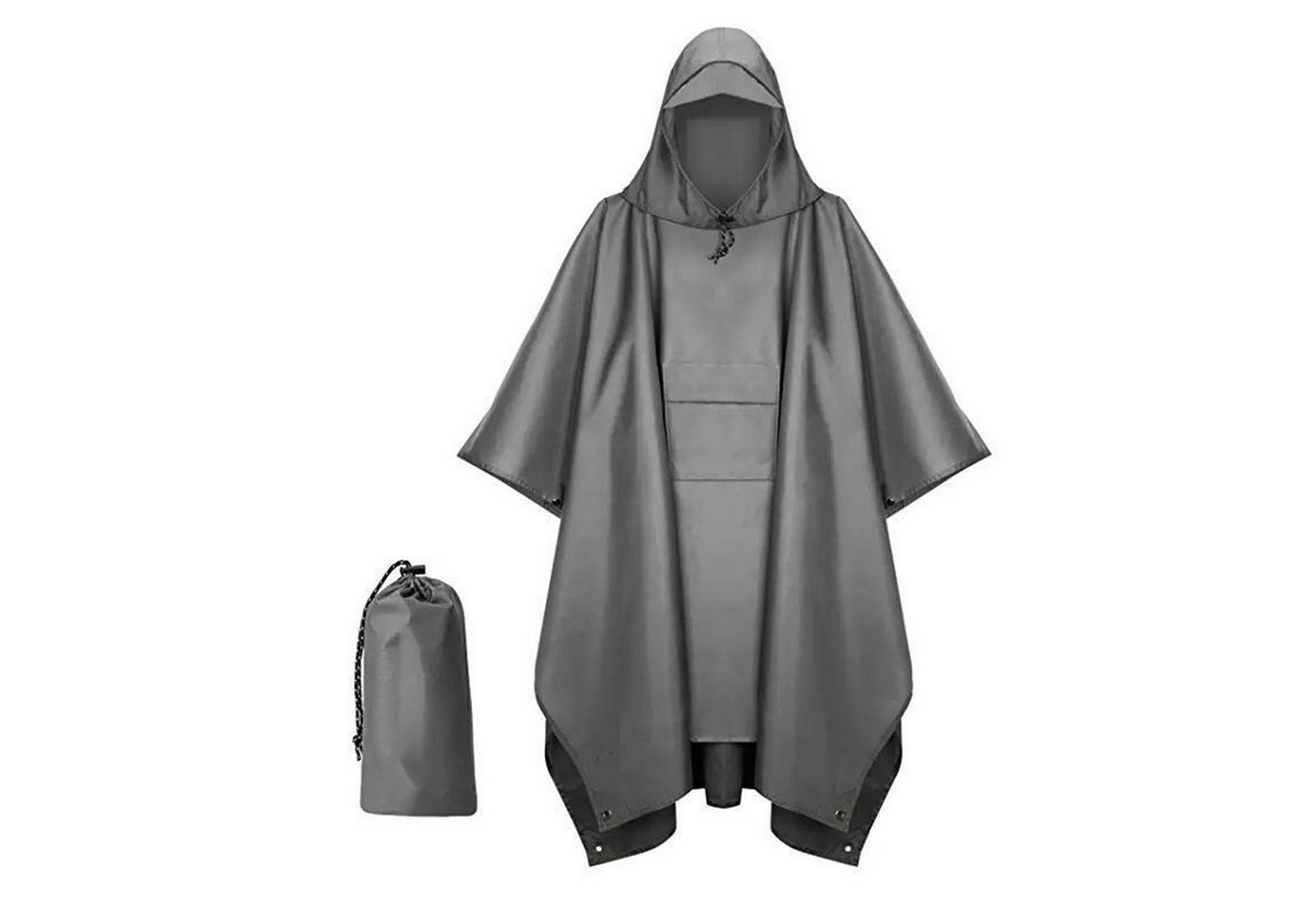 NATICY Regenjacke Regenponcho Herren Damen Wasserdicht,3 in 1 Poncho (set, 1) Kapuze Kapuze von NATICY