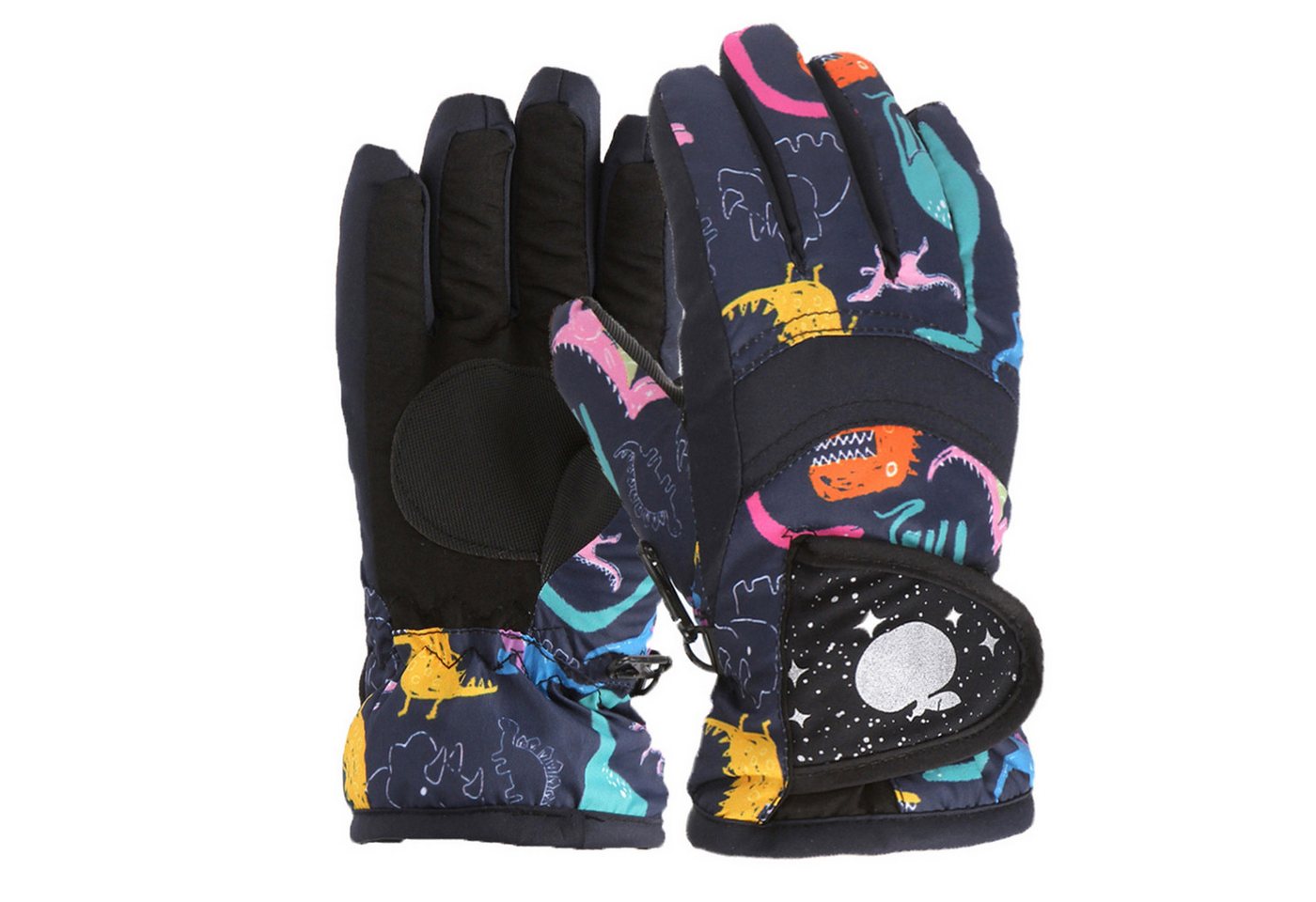 NATICY Skihandschuhe Kinder-Skihandschuhe Mit Cartoon-Muster, Bequeme Handschuhe Für von NATICY