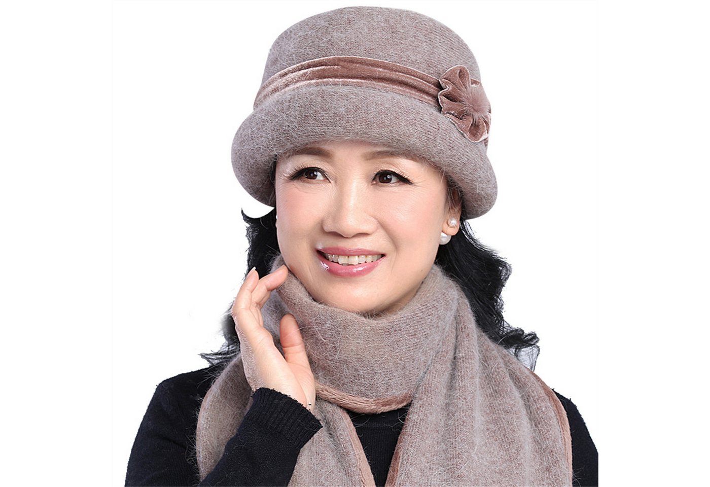 NATICY Strickmütze Elegante Baumwollmütze Für Herbst Und Winter, Damen-Mütze Und von NATICY