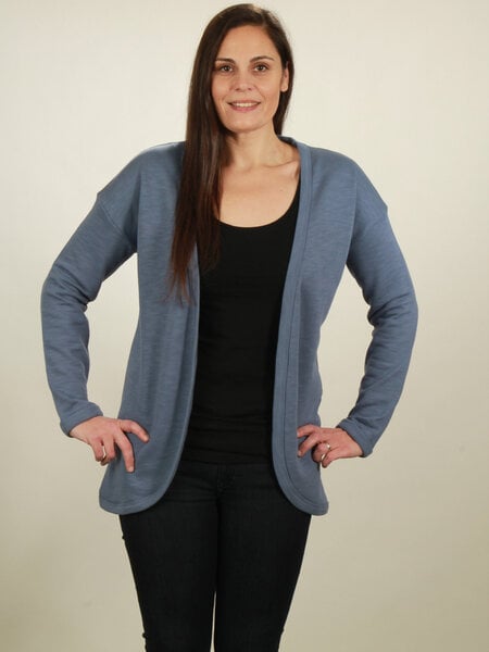 NATIVE SOULS Jersey Cardigan Damen - smoke blue von NATIVE SOULS