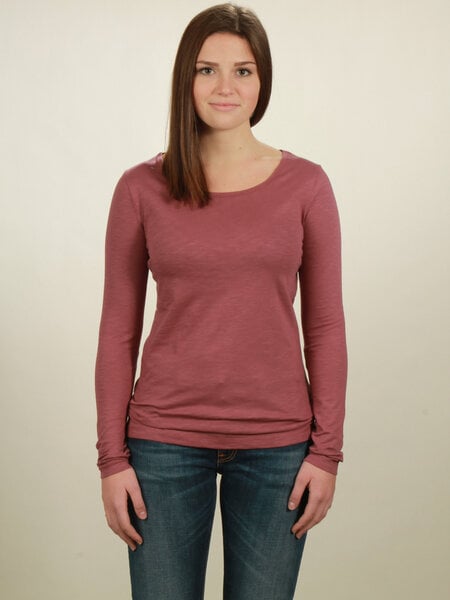 NATIVE SOULS Longsleeve Basic Damen - berry von NATIVE SOULS