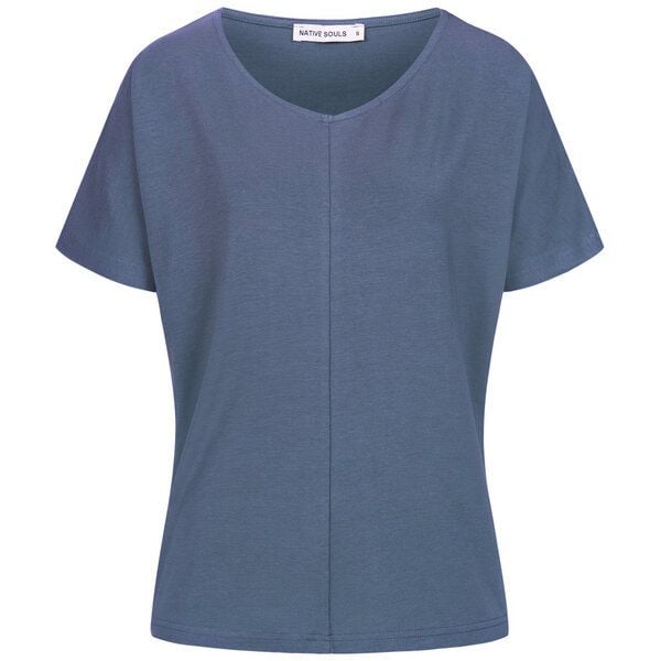 NATIVE SOULS Lyocell Damen V-Neck Shirt Medhu von NATIVE SOULS