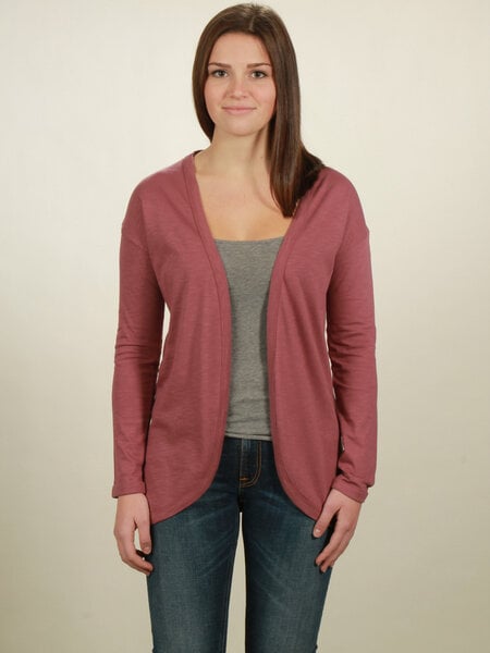 NATIVE SOULS Slub Cardigan Damen - berry von NATIVE SOULS