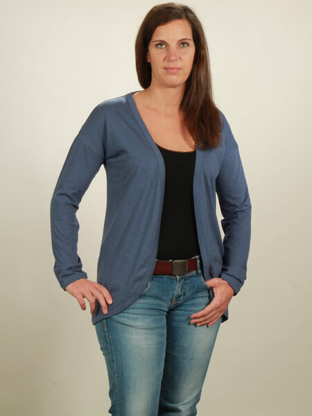 NATIVE SOULS Slub Cardigan Damen - dark blue von NATIVE SOULS