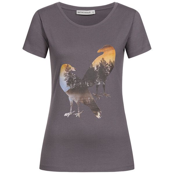 NATIVE SOULS T-Shirt Damen - Two Crows von NATIVE SOULS