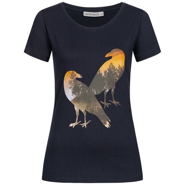 NATIVE SOULS T-Shirt Damen - Two Crows von NATIVE SOULS