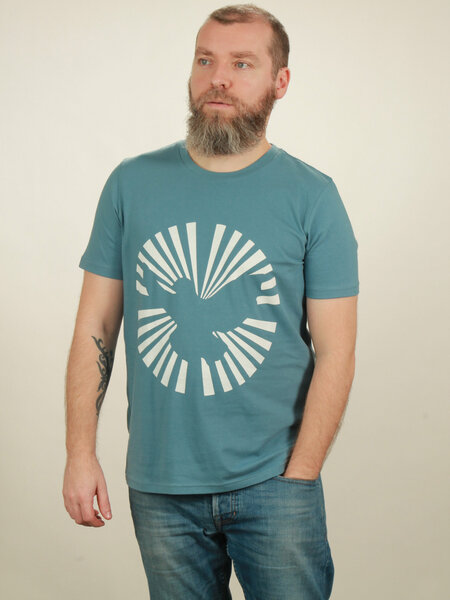 NATIVE SOULS T-Shirt Herren - Dove Sun - light blue von NATIVE SOULS