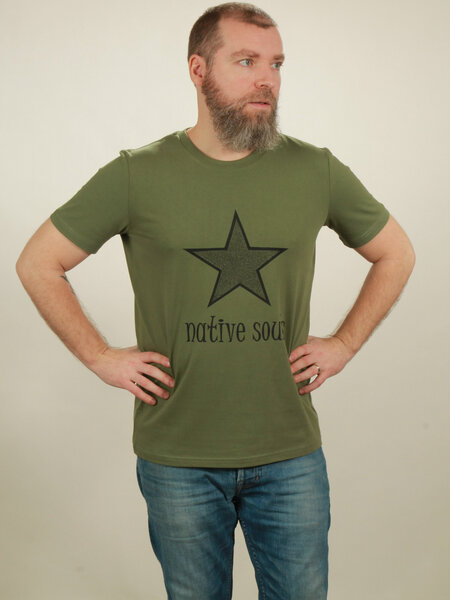 NATIVE SOULS T-Shirt Herren - Star - green von NATIVE SOULS