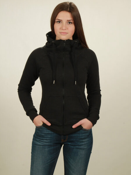 NATIVE SOULS Zip-Hoodie Damen - black von NATIVE SOULS