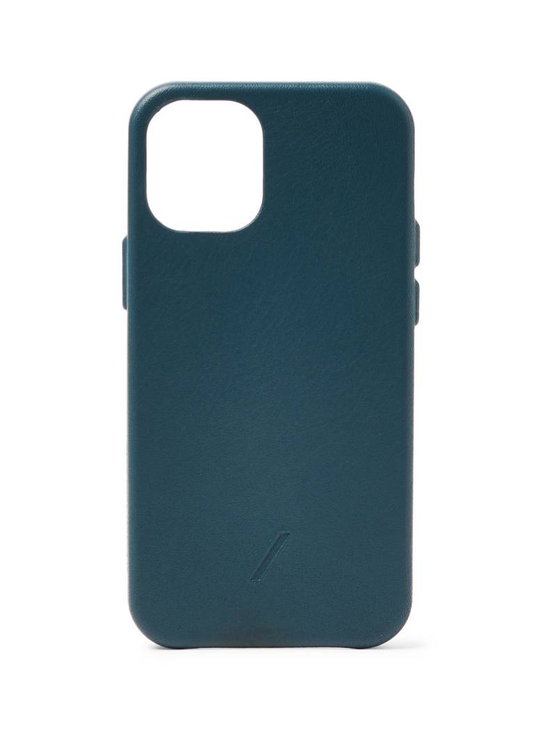 NATIVE UNION - Clic Classic Leather iPhone 12 Mini Case - Men - Blue von NATIVE UNION