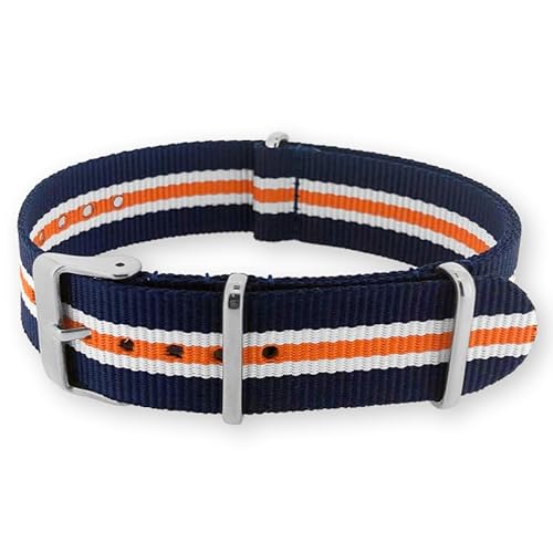 Natos.com - Heritage Blau NATO Uhrenarmband G10 Military Nylon Strap - PO/MATTE - 18 mm Natos.com - Heritage Blau NATO Uhrenarmband G10 Military Nylon Strap - PO/MATTE - 18 mm von Natos.com