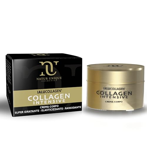 Körpercreme Ialucollagen Intensive Natur Unique | Feuchtigkeitsspendende und straffende Körpercreme mit 8 Arten von Meereskollagen und Aloe Vera | duftende Körpercreme für Damen und Herren | 200 ml von NATUR UNIQUE