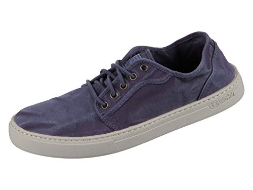 Natural World Eco - 6602E Men's Trainers - Organic Cotton Canvas Shoes - 100% EcoFriendly - Dark Blue Color von Natural World
