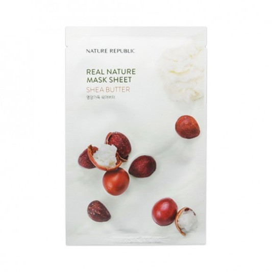 NATURE REPUBLIC - Real Nature Sheet Mask - Shea Butter - 1stück von NATURE REPUBLIC
