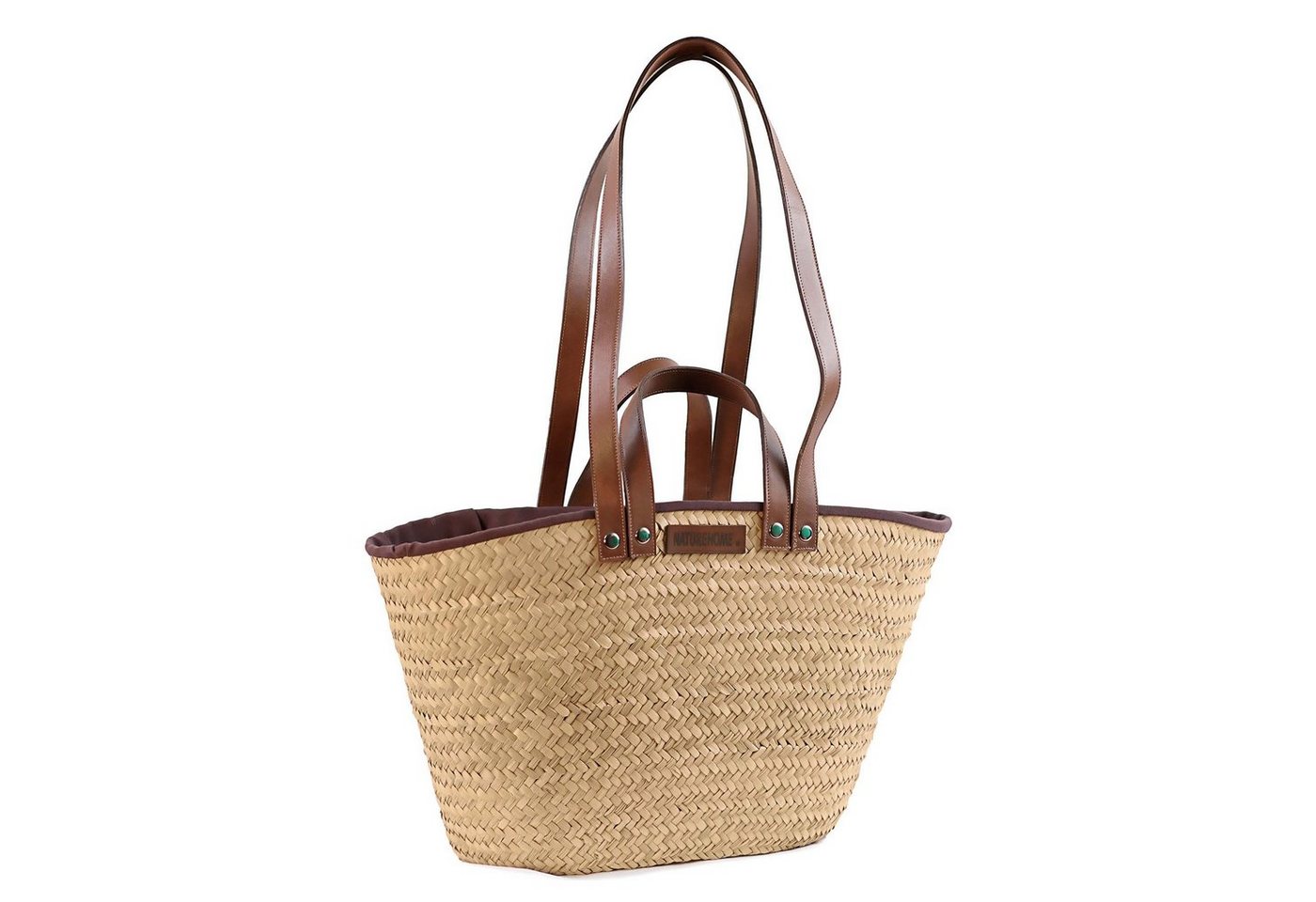 NATUREHOME Schultertasche Umhängetasche Shopper Korb Palmblatt, Handarbeit, Nachhaltig, Naturmaterial von NATUREHOME