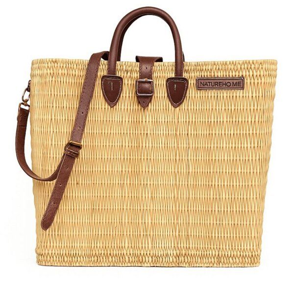 NATUREHOME Schultertasche mit abnehmbarem Schultergurt & Verschluß von NATUREHOME