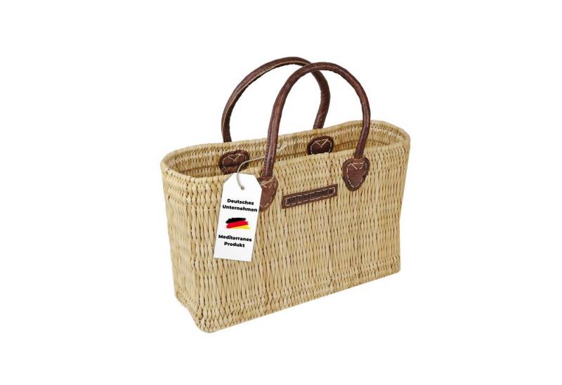 NATUREHOME Strandtasche Tasche S Schilfrohr Shopper klein, Handarbeit, Echtes Schilfrohr, Nachhaltig von NATUREHOME