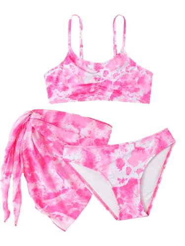 NATUST Mädchen Badeanzug 3-teilig Bikini Set Bikinioberteil mit Triangel Bikinihose und Rock Rosa 11-12 Jahre NATUST Mädchen Badeanzug 3-teilig Bikini Set Bikinioberteil mit Triangel Bikinihose und Rock Rosa 11-12 Jahre von NATUST