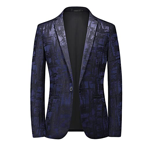 NATUZORA Anzug Jacke Herren Druck Gentleman Blazer Jackett Herren Winter Trend Slim Fit Suit Herren Jacke Klassisch Casual Mantel Blazer Herren J-Navy1 4XL NATUZORA Anzug Jacke Herren Druck Gentleman Blazer Jackett Herren Winter Trend Slim Fit Suit Herren Jacke Klassisch Casual Mantel Blazer Herren J-Navy1 4XL von NATUZORA