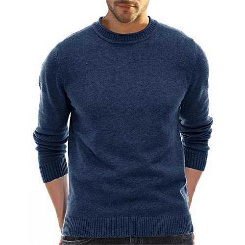 NATUZORA Pullover Sweater Herren Casual Einfarbig Sweater Herren Base Pulli Herren Slim Fit V-Ausschnitt Knit Sweater Herren Einfachheit Stretch Gestrickter Pullover Herren N-Navy L NATUZORA Pullover Sweater Herren Casual Einfarbig Sweater Herren Base Pulli Herren Slim Fit V-Ausschnitt Knit Sweater Herren Einfachheit Stretch Gestrickter Pullover Herren N-Navy L von NATUZORA