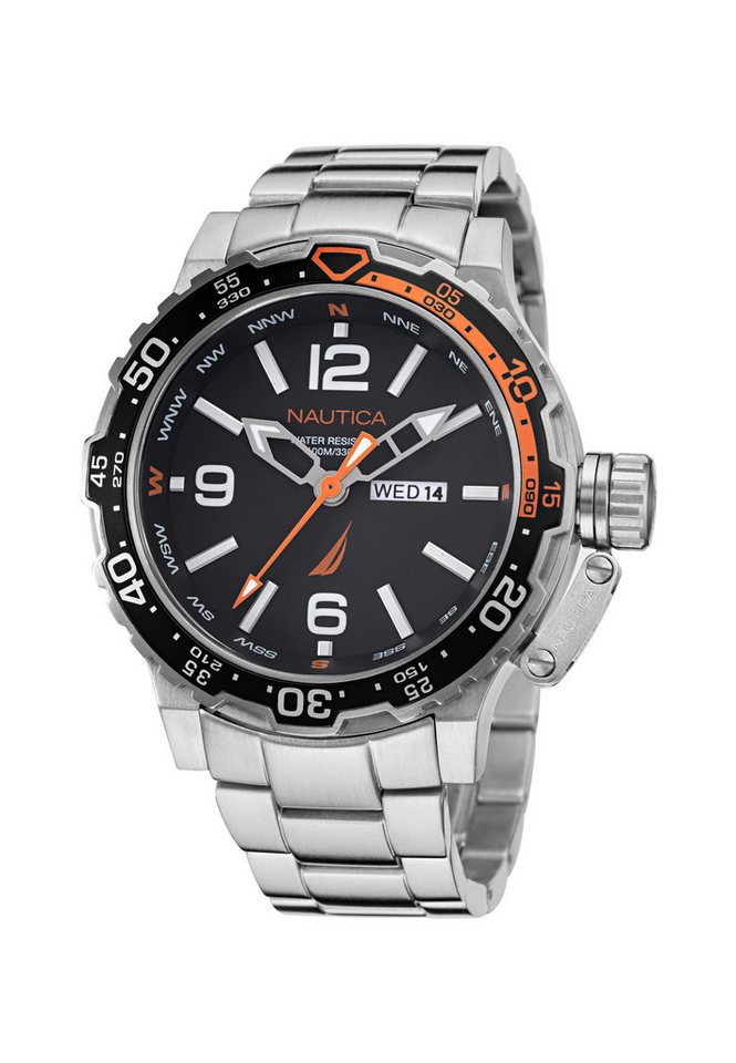 NAUTICA Quarzuhr GLENROCK LAGOON, (1-tlg), Quarz-Analoguhr von NAUTICA