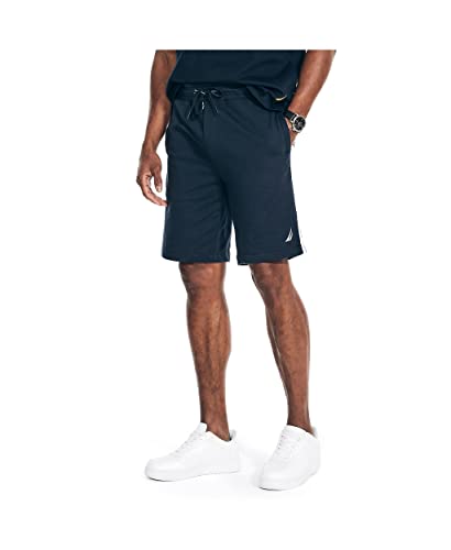 Nautica Herren-Shorts, Baumwoll-Frottee, 22,9 cm, Marineblau, XL von NAUTICA